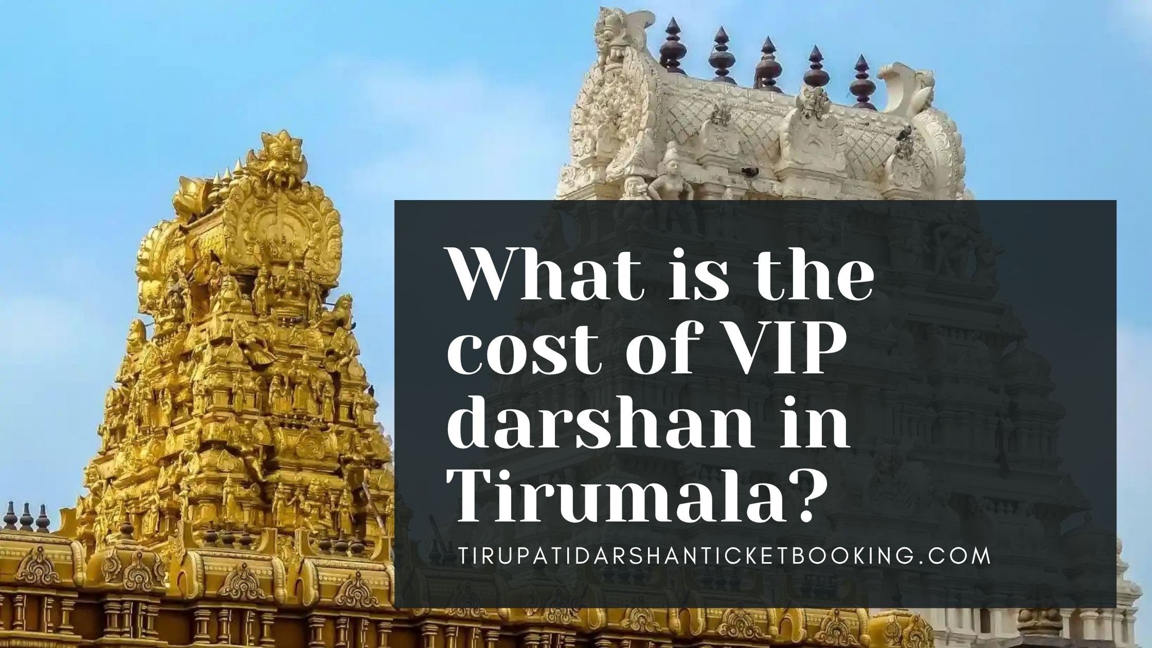 What is the cost of VIP darshan in Tirumala?                                                                             