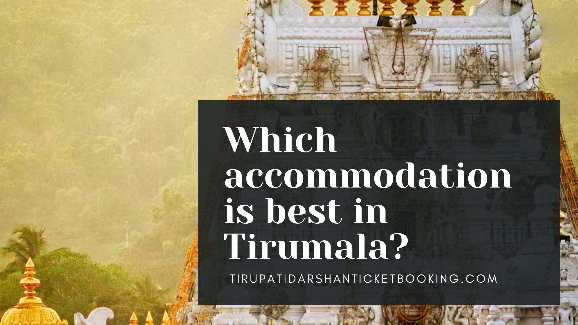 Which accommodation is best in Tirumala?                                                                             